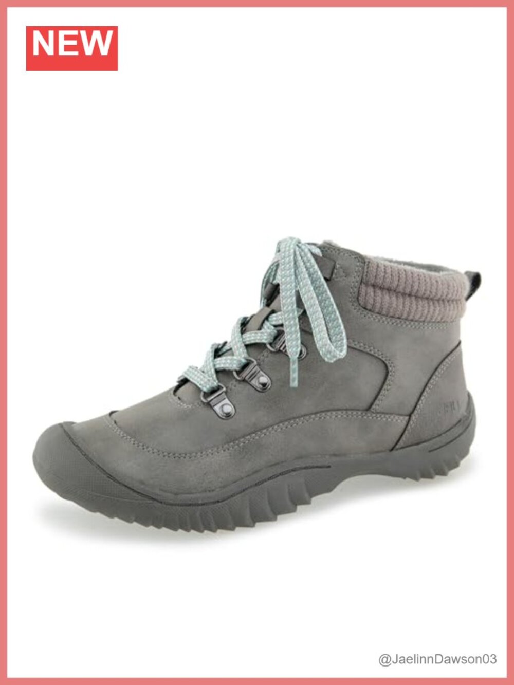 JBU Chai Water Resistant Lace-Up Ankle Bootie APMA Accepted